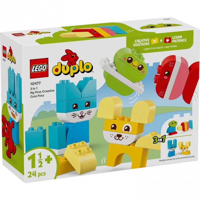 LEGO DUPLO® „3 in 1“ kūrybiški gyvūnėliai 10 | XS Žaislai