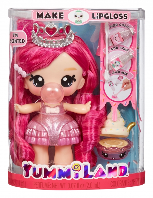 YUMMILAND Didelė lėlė + lūpų blizgis, 25 | XS Žaislai