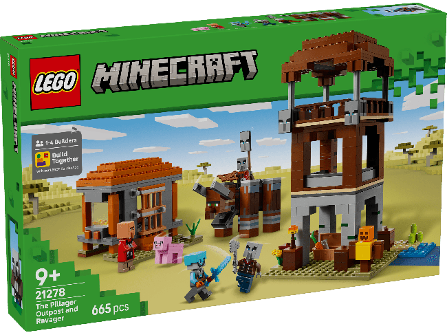 LEGO Minecraft® Plėšikų sargybos postas ir naikintojas 21 | XS Žaislai