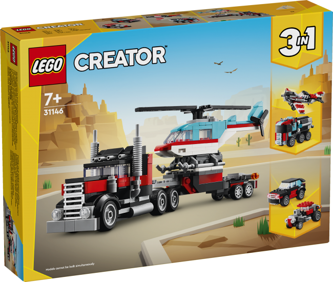 LEGO Creator Bortinis sunkvežimis su sraigtasparniu 31 | XS Žaislai
