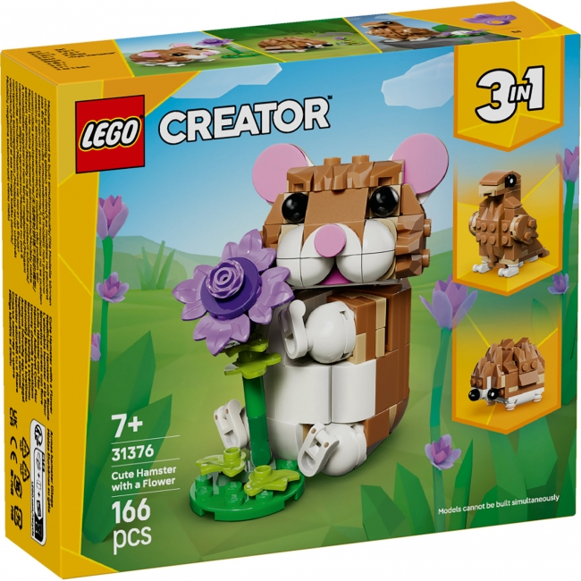 hila☆hila  LEGO Creator Mielas žiurkėnas su gėle 31 | XS Žaislai