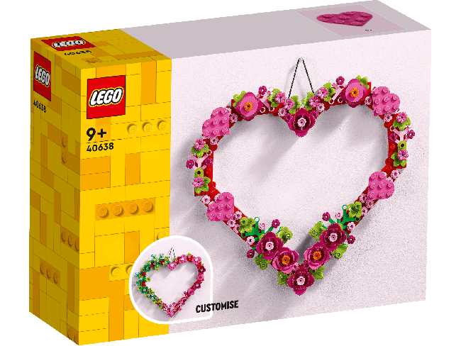 LEGO Iconic Širdelės ornamentas 40638 | XS Žaislai | XS Žaislai