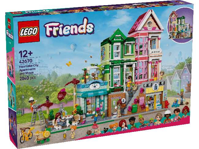 LEGO Friends Hartleiko butai ir parduotuvės 42 | XS Žaislai
