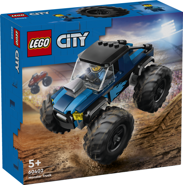 LEGO City Mėlynas sunkvežimis-monstras 60 | XS Žaislai