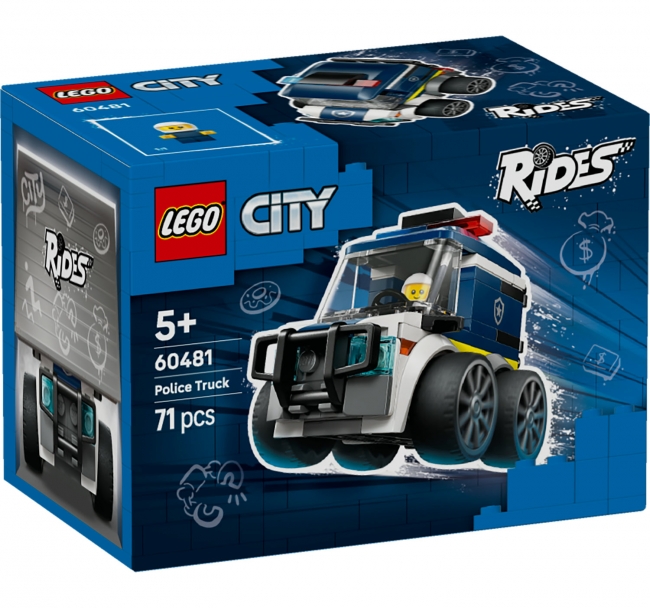 Lego Rapi T LEGO City „Ratai“ – policijos sunkvežimis 60 | XS Žaislai