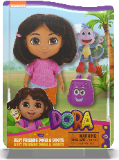 DORA THE EXPLORER Rinkinys su 15 cm lėlyte D | XS Žaislai