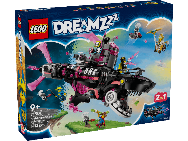 LEGO DREAMZzz™ Košmariškas ryklių povandeninis laivas 71 | XS Žaislai