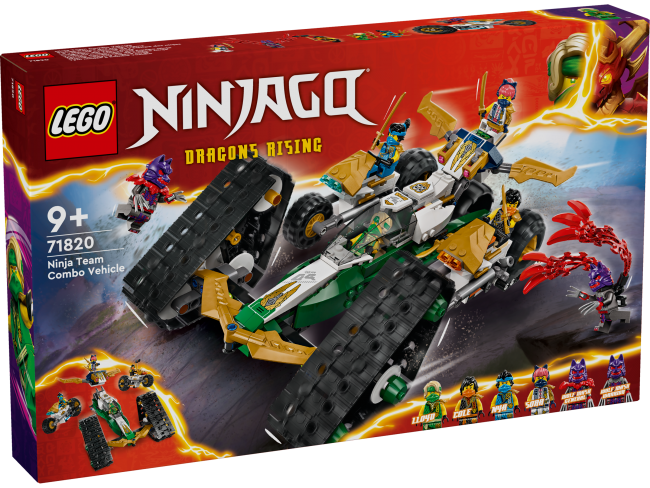 The Exploited ３点セット LEGO Ninjago Nindzių komandos kombinuotoji transporto priemonė 71