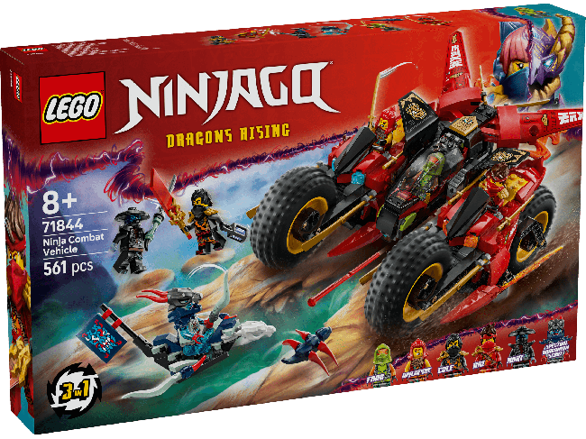 Ｋ♡ LEGO NINJAGO® Nindzių kovinė transporto priemonė 71 | XS Žaislai