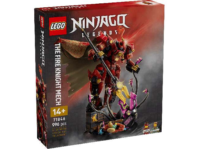 LEGO NINJAGO® Ugnies riteris-robotas 71 | XS Žaislai