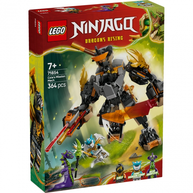 LEGO NINJAGO® Cole misijos robotas ir drakono pavidalo Zane 71