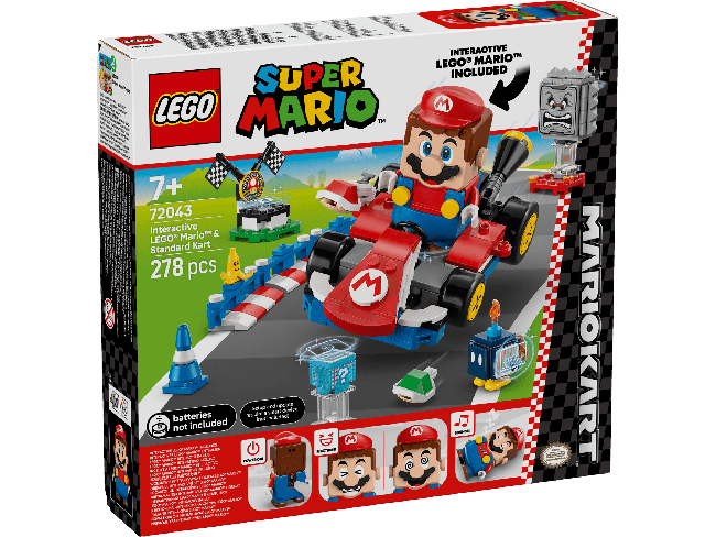 LEGO Super Mario™ Mario Kart™ – interaktyvus „LEGO® Mario™“ ir