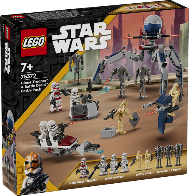 LEGO Star Wars Klonų kario ir kovinio droido kovos rinkinys 75