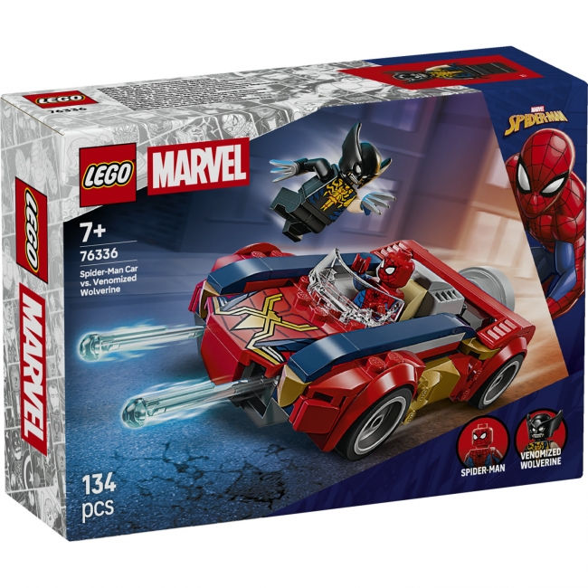 LEGO Marvel Žmogaus voro automobilis prieš venomizuotą Ernį 76