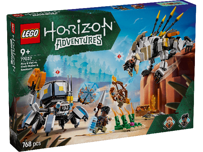 LEGO Horizon Aloy ir Varl prieš Shell-Walker ir Sawtooth 77 | XS