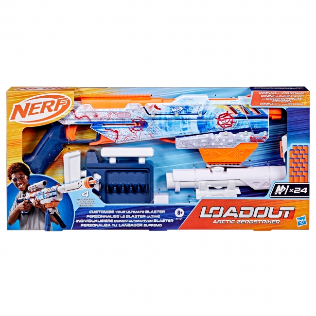 NERF LOADOUT šautuvas ARCTIC ZEROSTRIKER | XS Žaislai | XS Žaislai