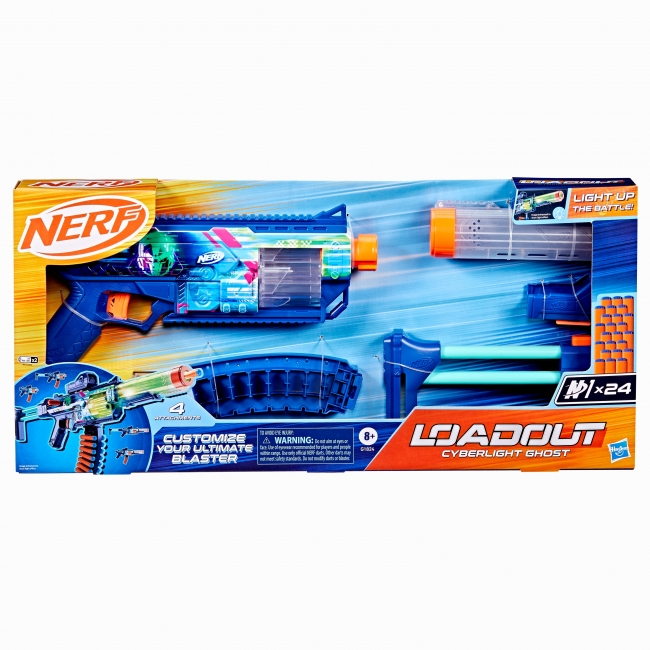 NERF LOADOUT šautuvas CYBERLIGHT GHOST | XS Žaislai | XS Žaislai