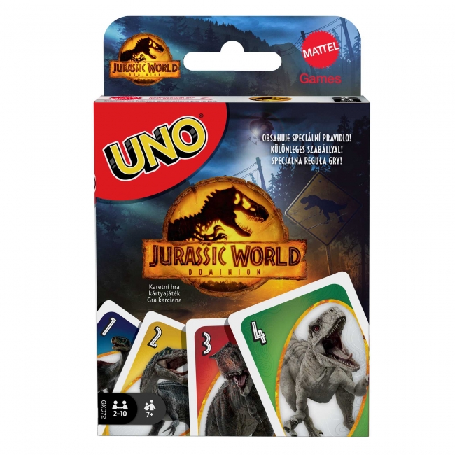 UNO Jurassic World Классическая карточная и | XS Žaislai