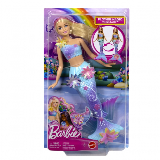 Barbie！！ BARBIE DREAMTOPIA BLOOMING MAGIC šviesiaplaukė undin | XS Žaislai