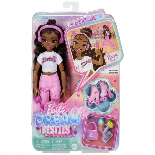 BARBIE DREAM BESTIES ROLLER SKATE lėlė – Brook | XS Žaislai