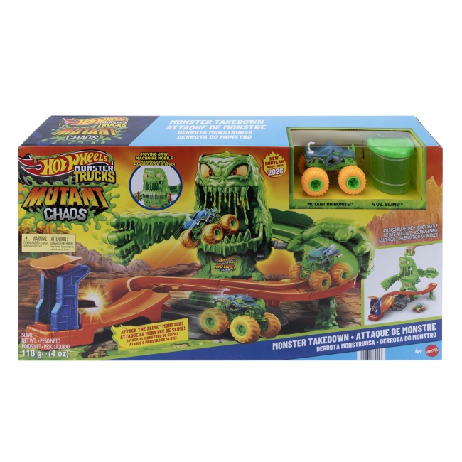 HOT WHEELS MONSTER TRUCKS MUTANT CHAOS trasa su slaimu – Monstro