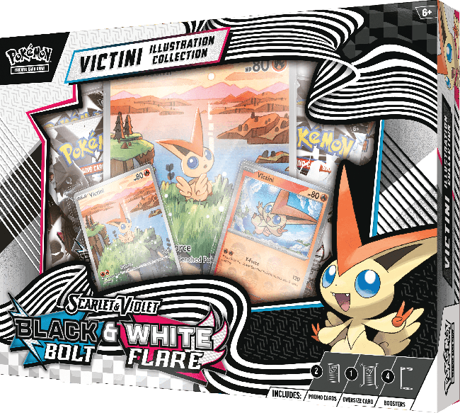 POKEMON Iliustruotos kolekcinės kortelės „Black Bolt & White