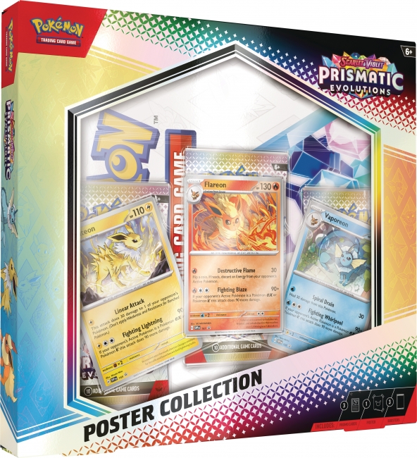 POKEMON SV8.5 Prismatic Evolutions Kolekcinės kortelės Poster