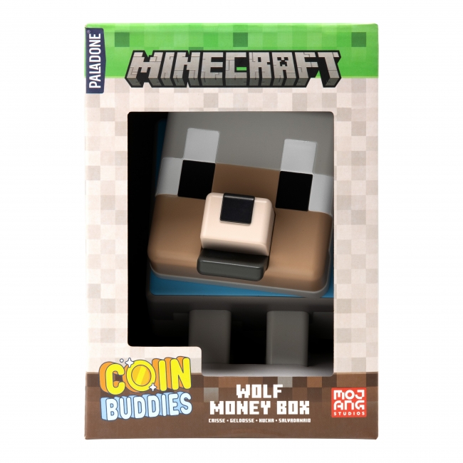 MINECRAFT Taupyklė „Vilkas“, 14 cm | XS Žaislai | XS Žaislai