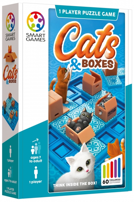 SMART GAMES Žaidimas „Cats & Boxes“ | XS Žaislai | XS Žaislai